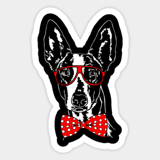 Funny Cute Podenco dog sighthound Sticker